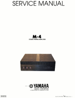 Yamaha M-4 - Service Manual 